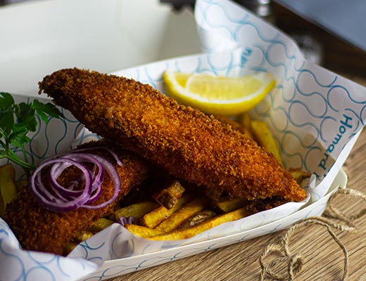 fish and chips du homard bleu spécialiste du poisson frais à bergerac en dordogne